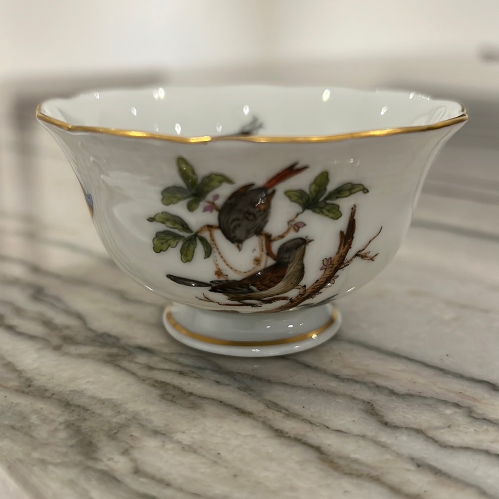 Herend Rothschild Small Footed Trinket Bowl